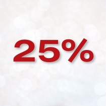 - 25%
